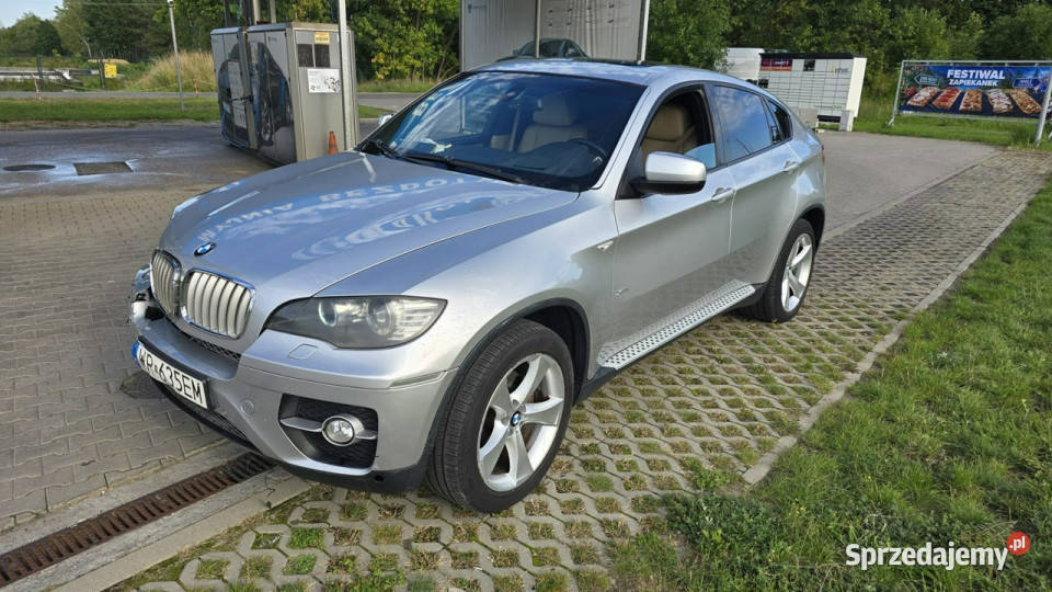 BMW X6 Pali Jeździ Bogate Wyposażenie Salon E71 elektrochrom. lusterka boczne mazowieckie Karczew sprzedam
