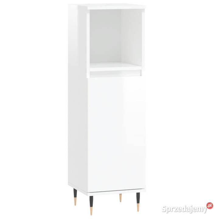 Szafka łazienkowa wysoki połysk biała 30x30x100 mazowieckie sprzedam