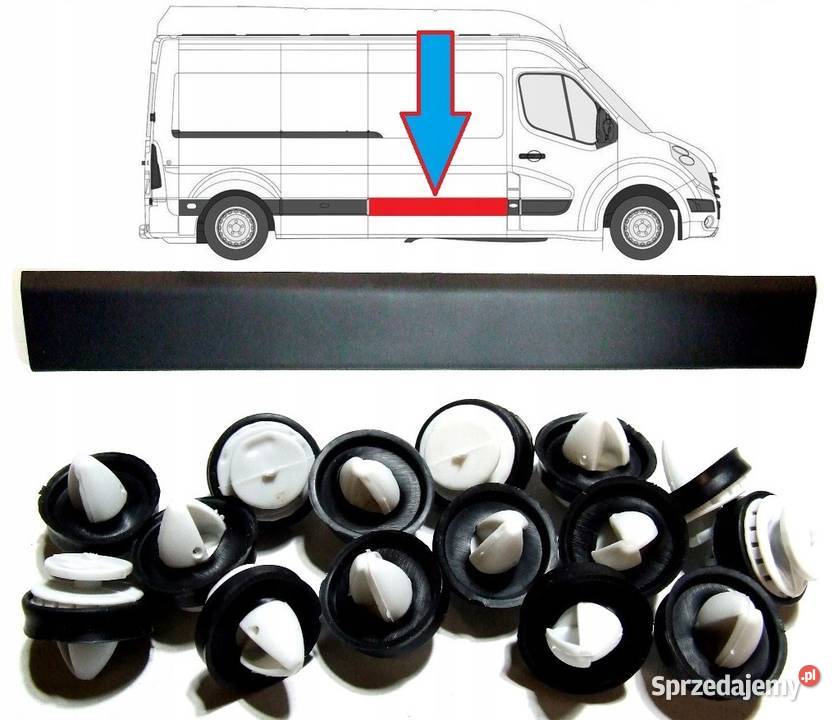 LISTWA DRZWI BOCZNA DŁUGA PRAWA RENAULT MASTER Głogów
