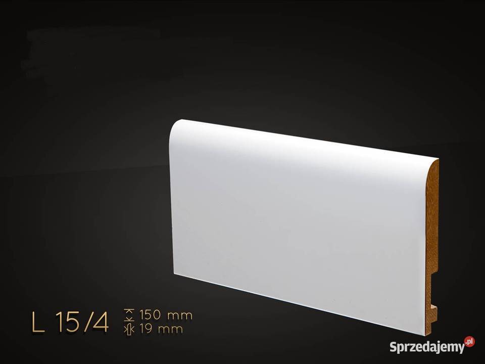 Listwa przypodłogowa MDF L154 lakierowana na