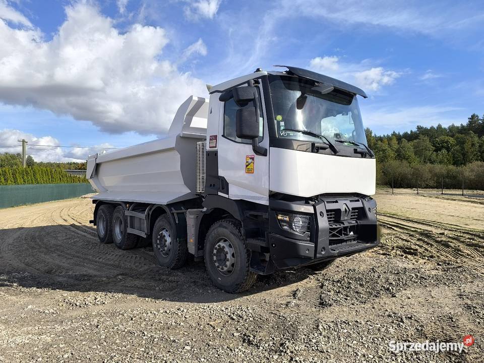 Renault C480 wywrotka 8x4 Hydro klapa EURO6 biały