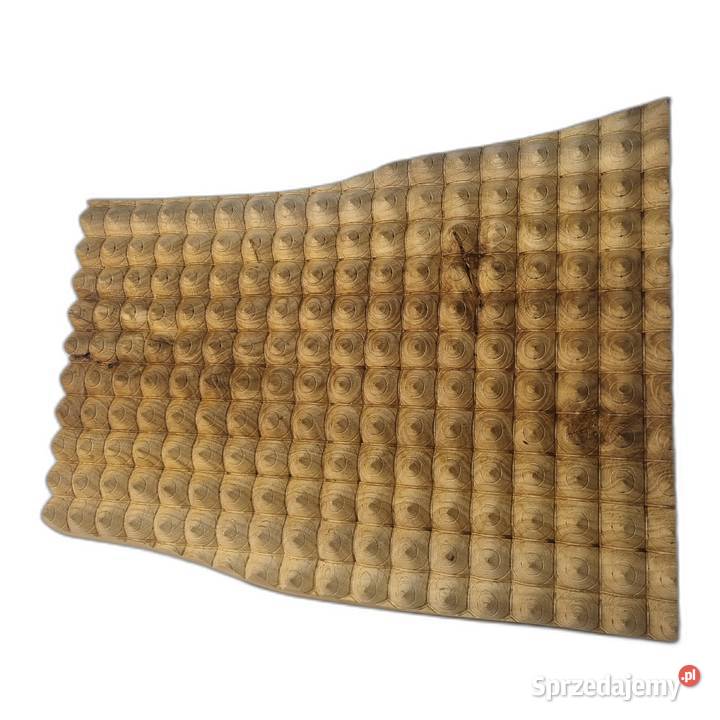 Drewniana dekoracja ścienna Panel Strukturalny Malechowo