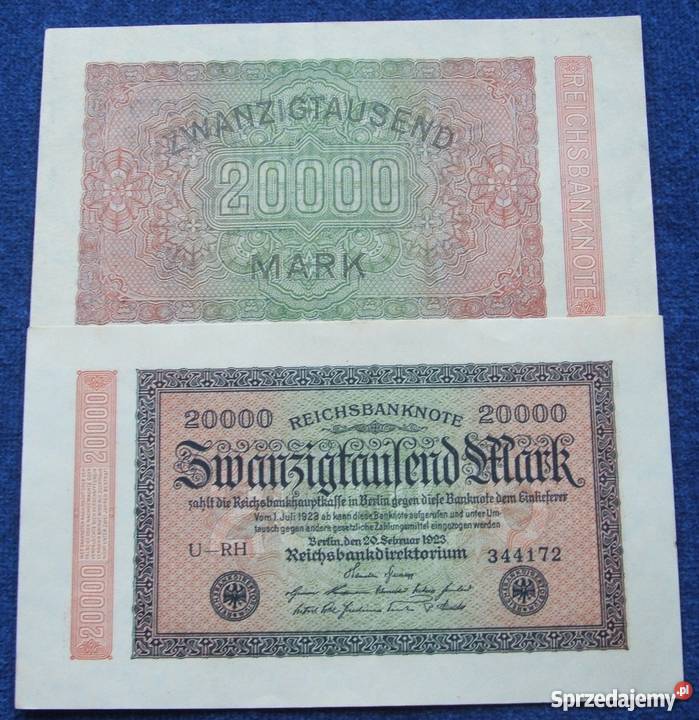 STARE NIEMCY 20000 MARK 1923 Kolekcjonerski 1 Katowice
