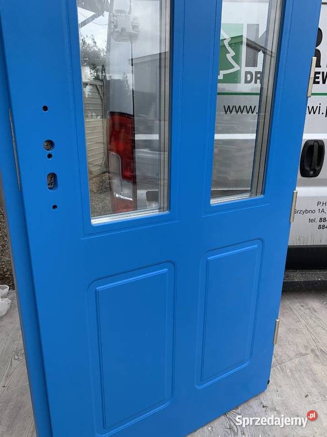 DRZWI ZEWNĘTRZNE DREWNIANE OCIEPLANE ANGIELSKIE Brodnica