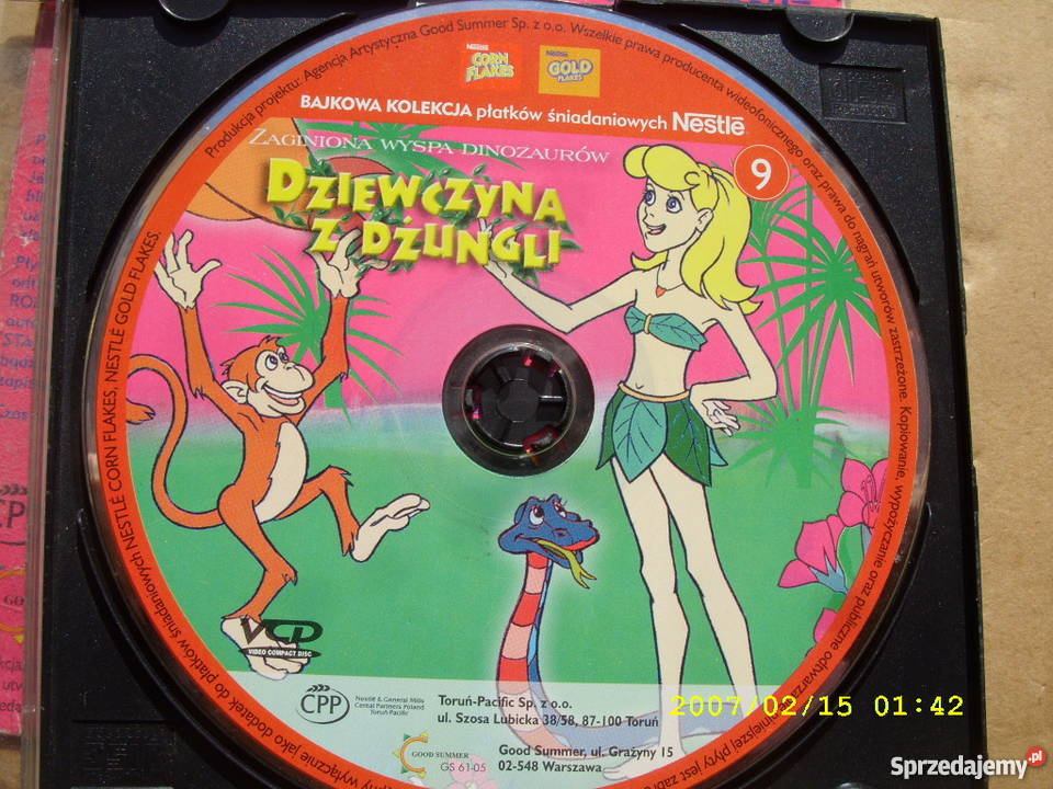 dzieci CD Dziewczyna z dzungli VCD Bajka CD