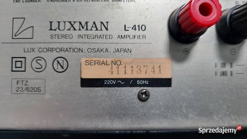 Wzmacniacz zintegrowany LUXMAN L410 Wzmacniacze i pokrewne Warszawa sprzedam