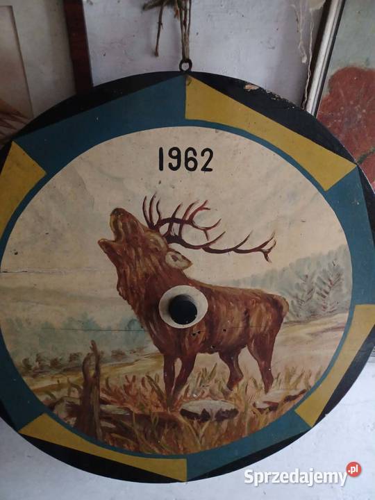 Stara oryginalna tarcza strzelecka z motywem sprzedam