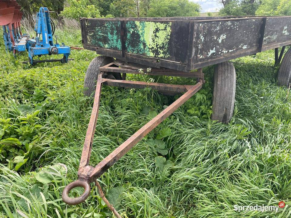 Ciągnikowa przyczepa podwórzowa nieuszkodzony Przyczepy rolnicze Kowalewo Pomorskie