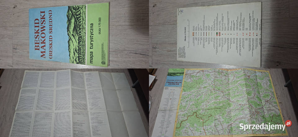 Beskid Makowski Beskid Średni Mapa turystyczna Łęczyca sprzedam