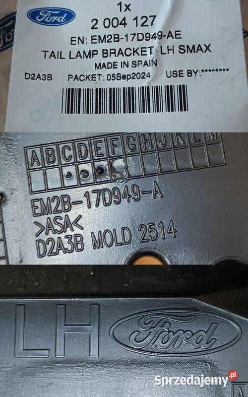 FORD S MK2 ŚLIZG MOCOWANIE ZDERZAKA LEWY TYŁ Pleszew