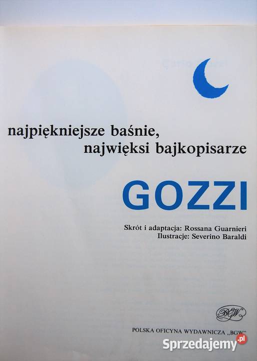 Najpiękniejsze baśnie Carlo Gozzi książka