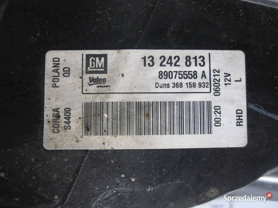 OPEL CORSA D OPC lampa lewa tył 13242813