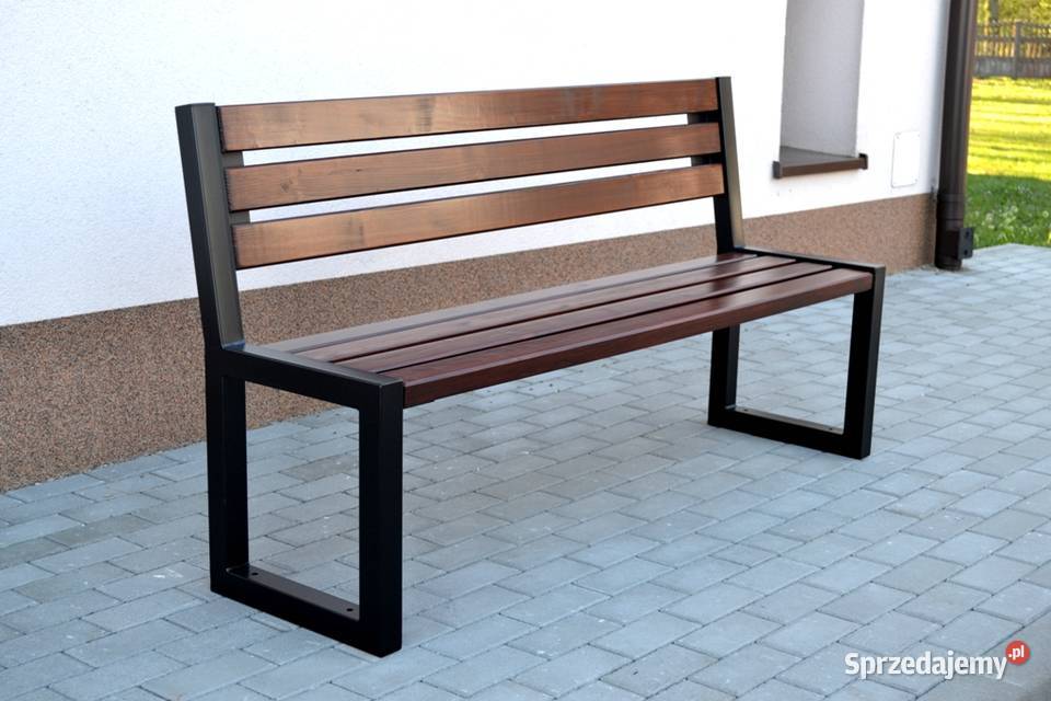 ławka miejska parkowa stalowa 190 Kraków