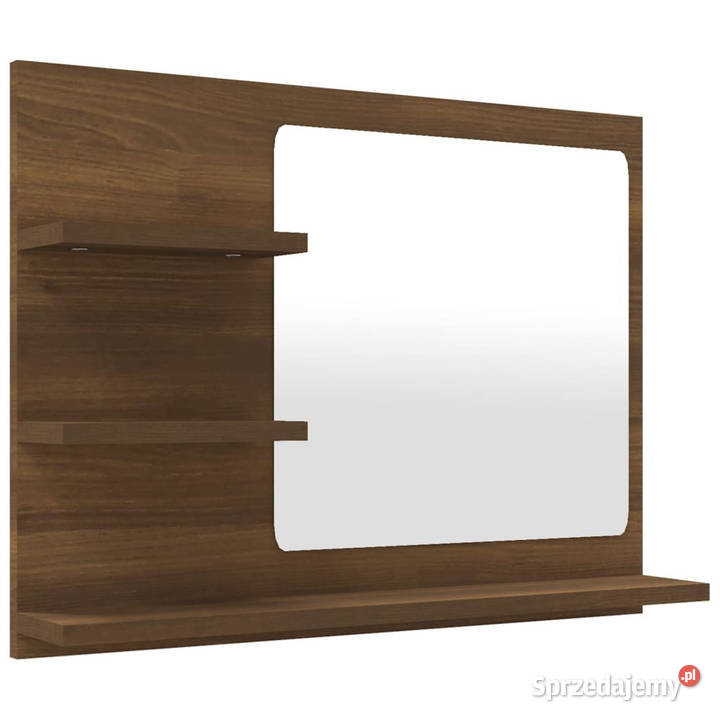 Lustro łazienkowe brązowy dąb 60x105x45 WM815662 Warszawa