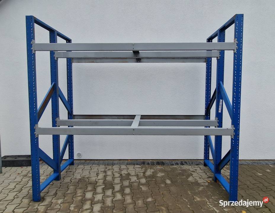 Regał magazynowy paletowy półkowy wysokiego Buk