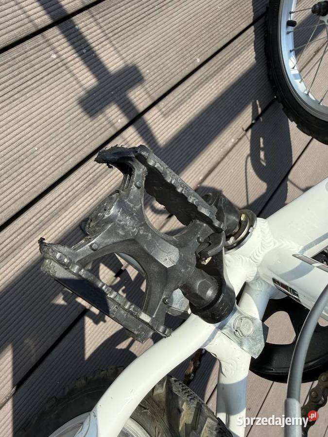 Biały rower dziecięcy aluminiowy lekki małopolskie Kraków