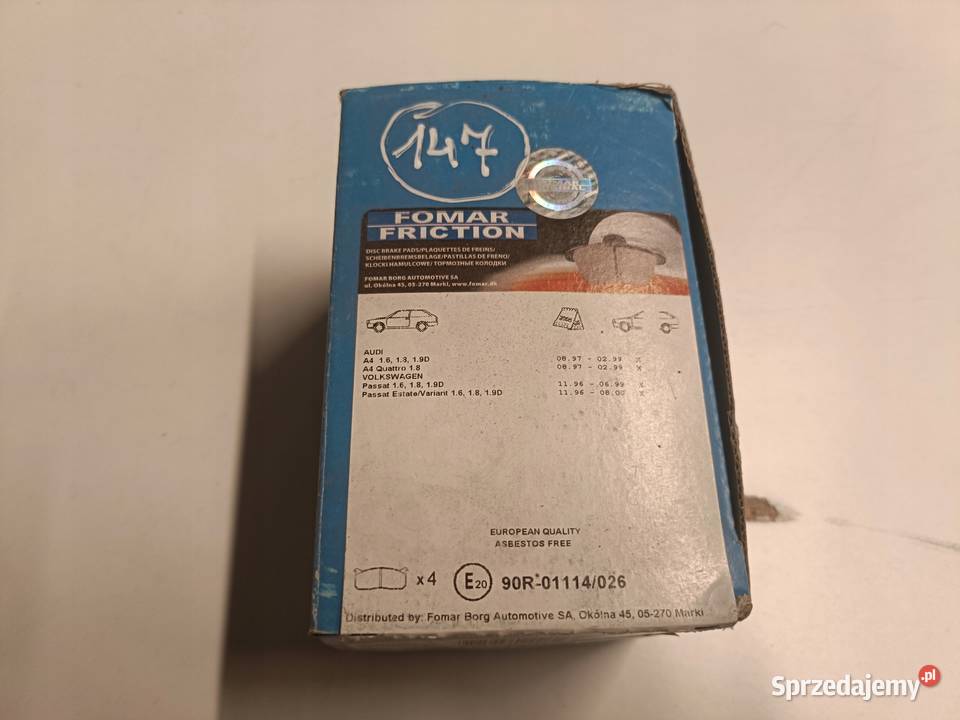 KLOCKI HAMULCOWE Audi A4 B5 VW Passat B5 Chełm