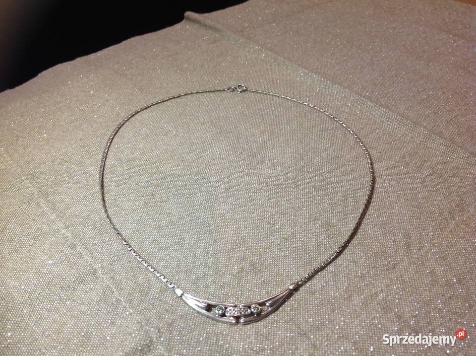 Srebry Naszyjnik Choker Srebro próba 925 lubuskie Nowa Sól