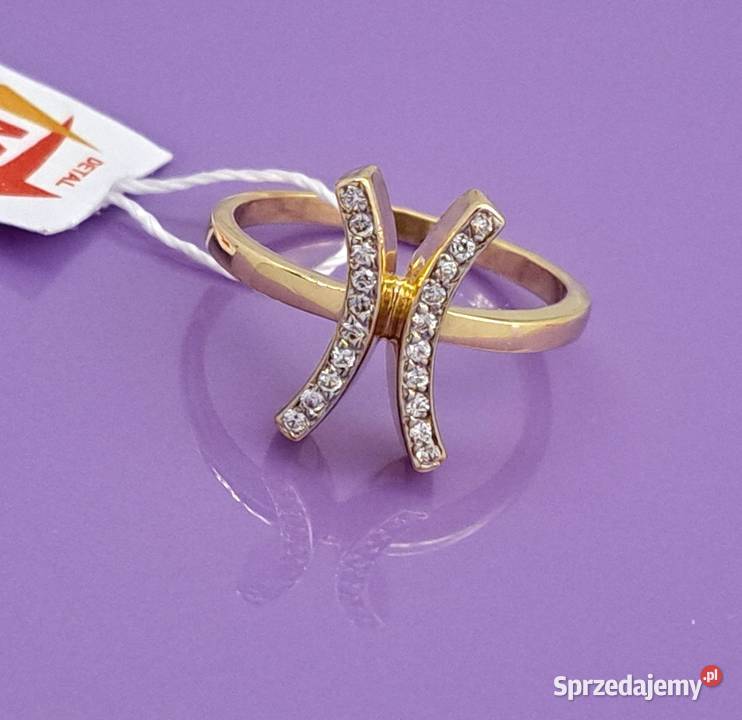 25 Pierścionek r19 Złoty pr585 Glamour Z1009 Poznań