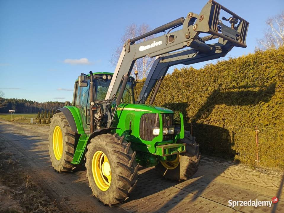 John Deere 6620 z Turem Quick Q65 Amortyzacja przedniej osi Łobżenica sprzedam