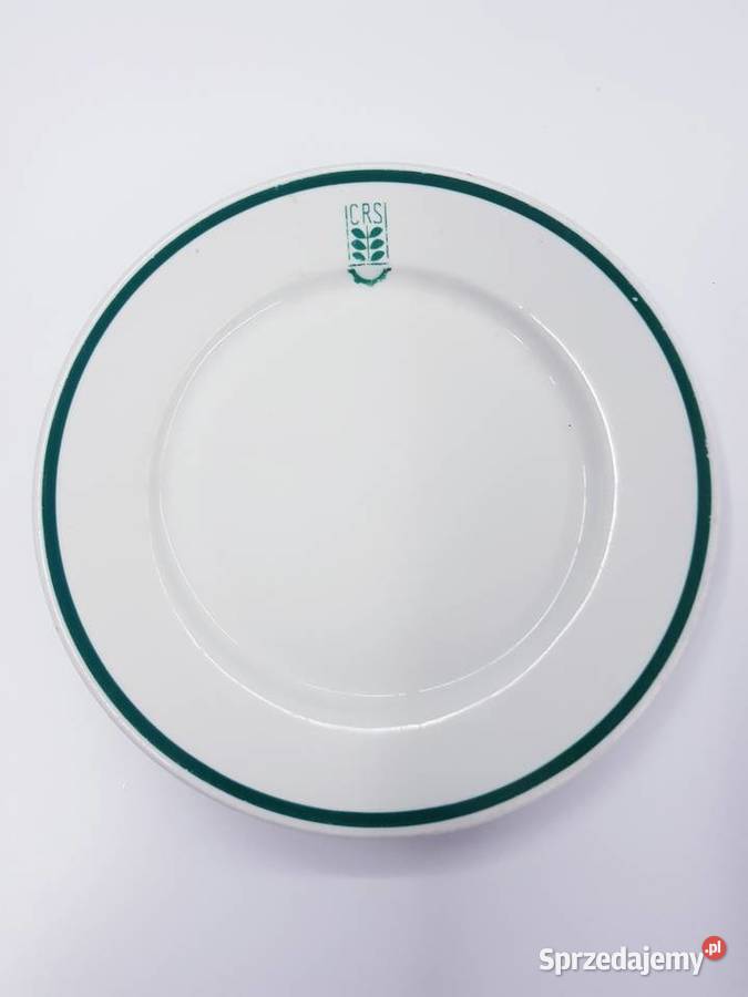 Stary porcelanowy talerz vintage Lubiana biały Zastawa stołowa Dąbrowa Górnicza