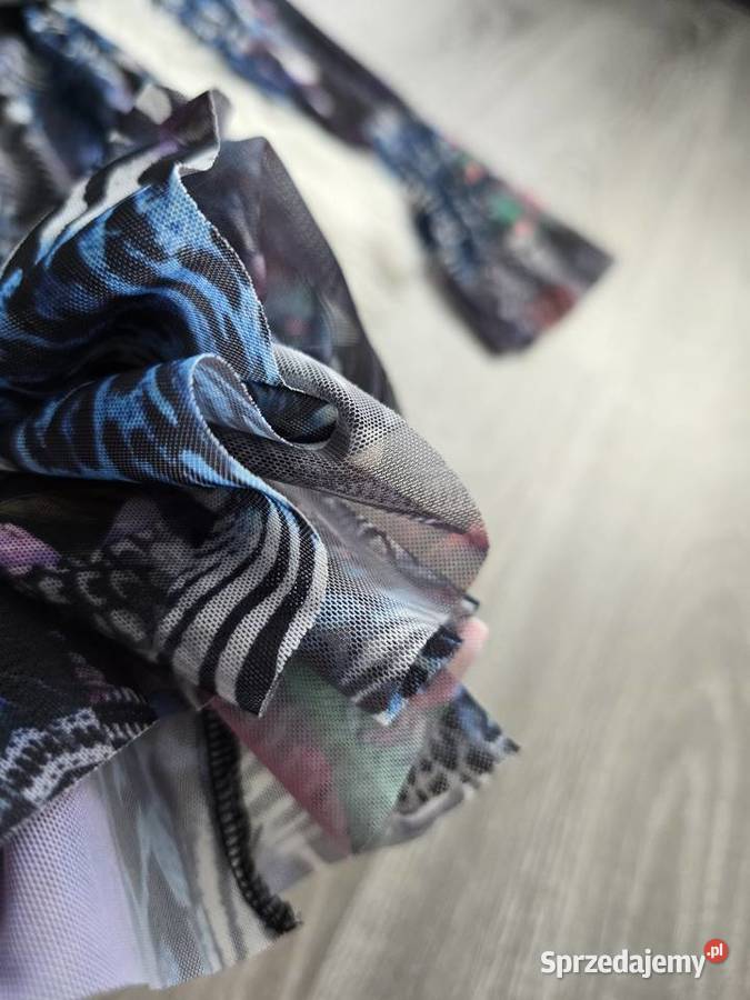 Sukienka Asymetryczna Siateczka kolorowy Rybnik sprzedam