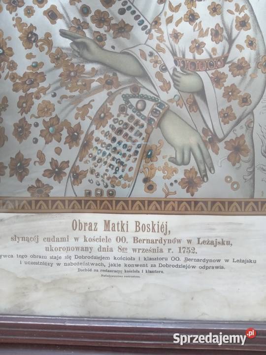Święta MB Leżajsk litografia małopolskie Gdów