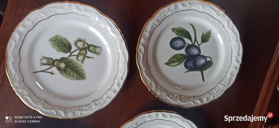 Talerzyk deserowy ręcznie malowane owoce Gdańsk