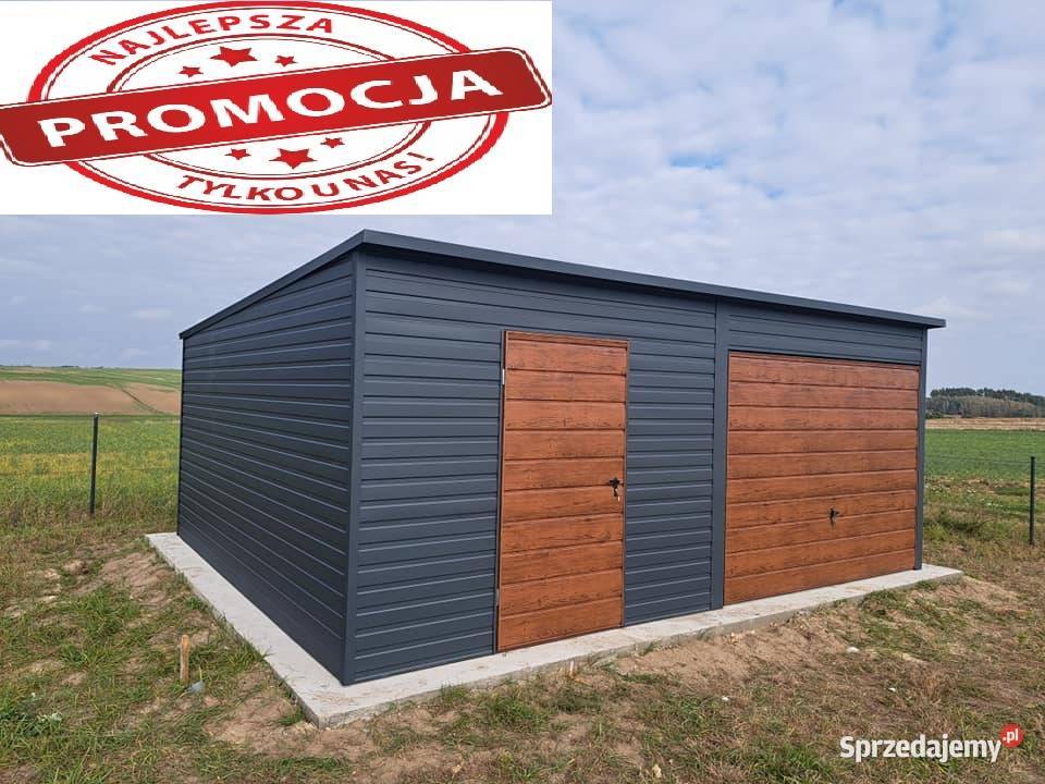 Garażegaraż blaszany 6x56x6 wzmacniany struktura pomorskie Gdynia