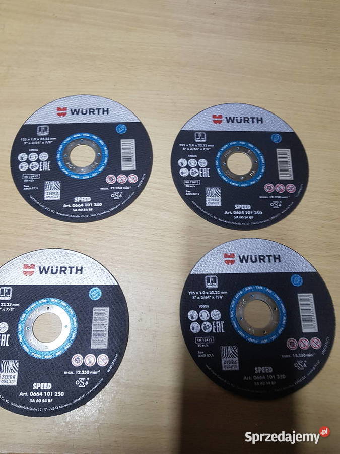 WURTH Tarcza 125 x 10 mm do cięcia stali ZEBRA Głogowa
