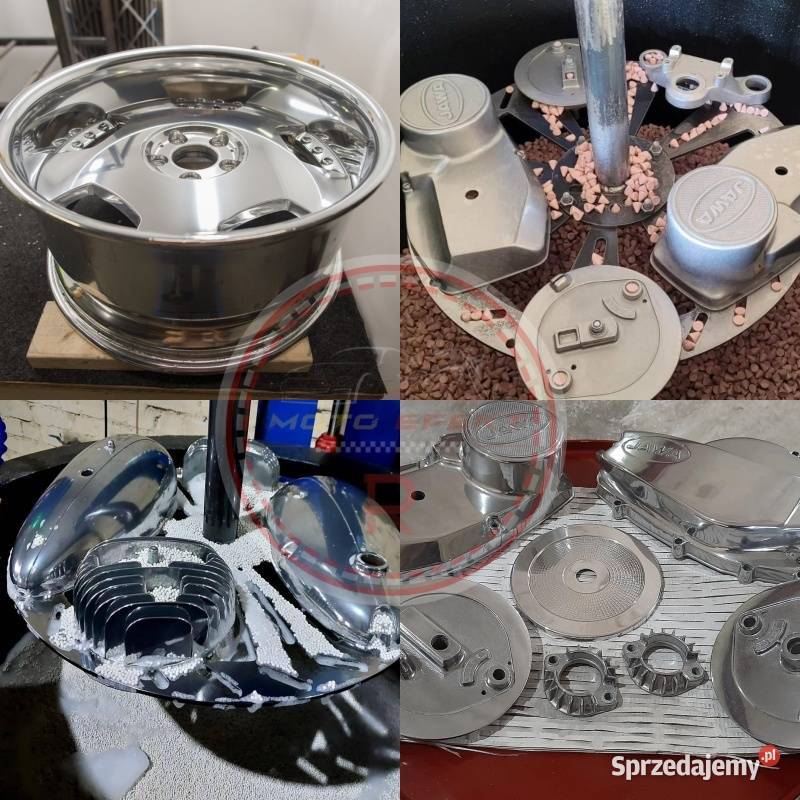 Polerowanie wibracyjne aluminium aquablasting Wrocław