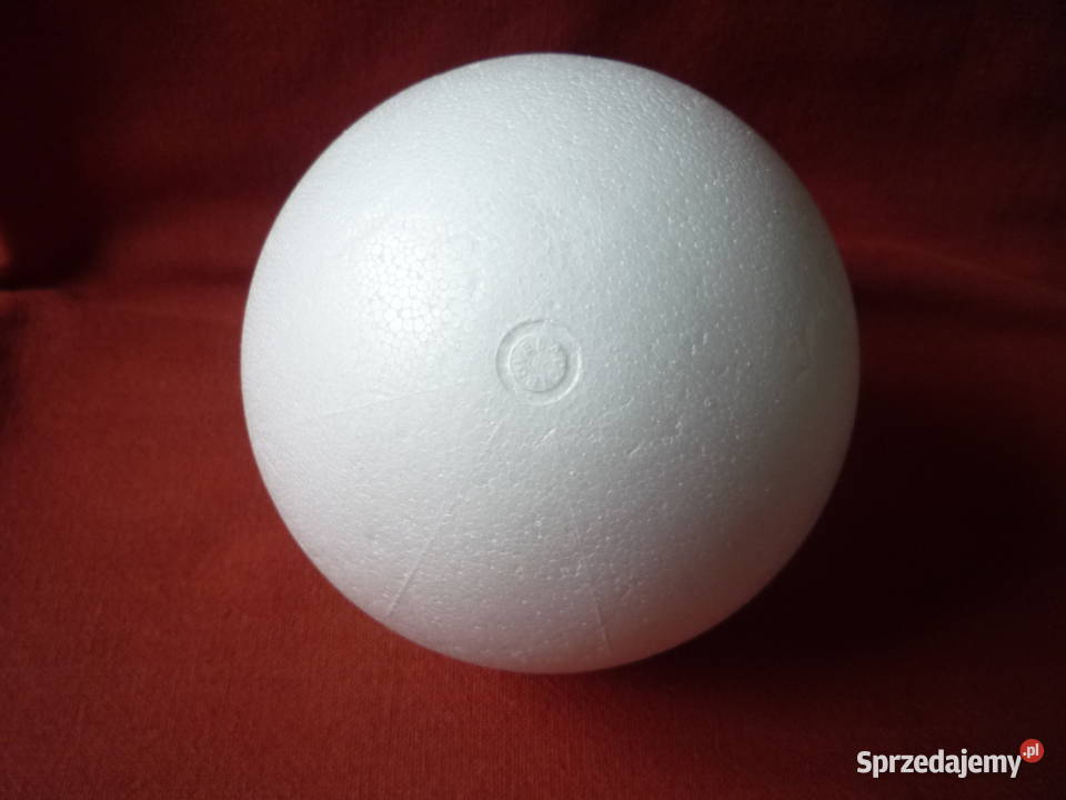 Biała Kula styropianowa 12 Bombka do ozdabiania Szczecin