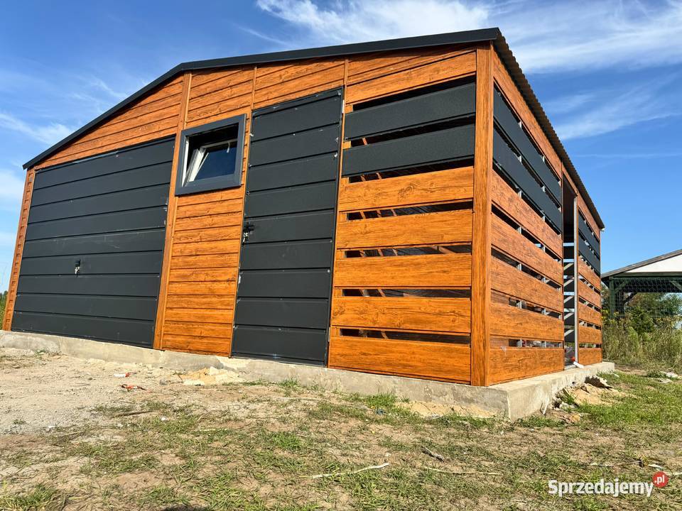 Garaż Blaszany 6x6 drewnopodobny premium 9x6 9x7 36m2 Siedlce