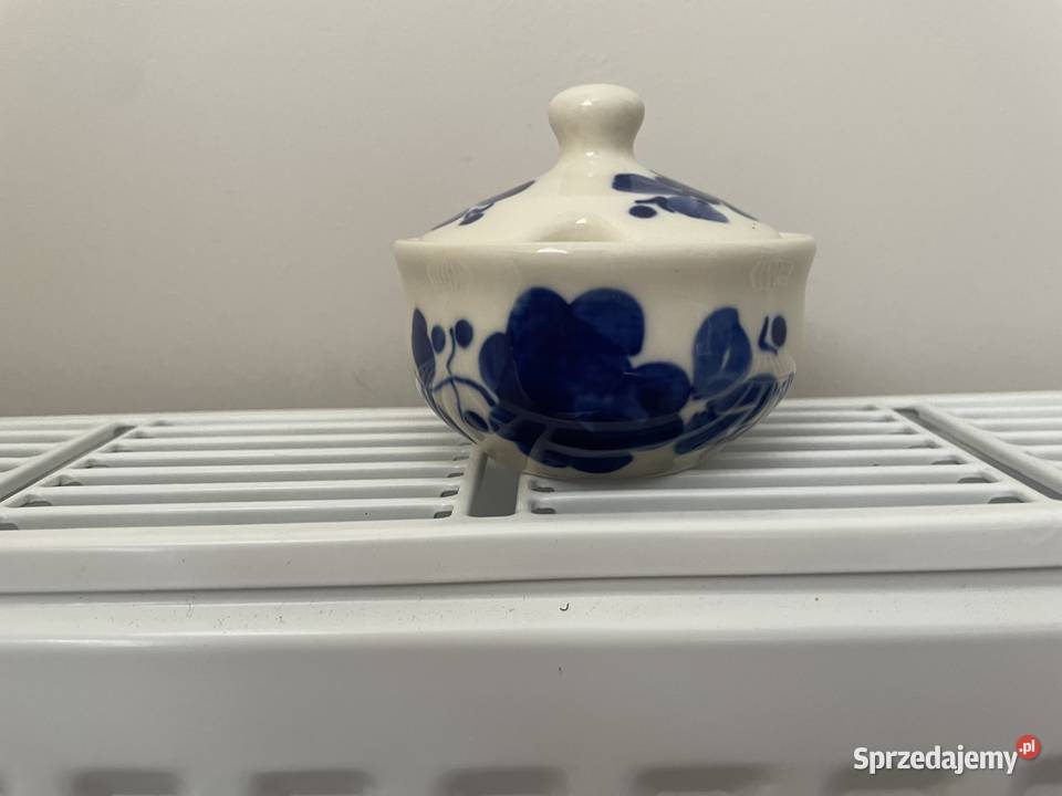 Włocaławek mała fajansowa cukiernica PRL Pruszcz Gdański