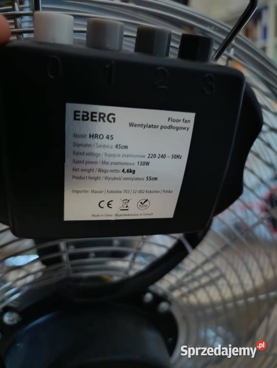 Cyrkulator podłogowy wentylator 130 W EBERG HRO