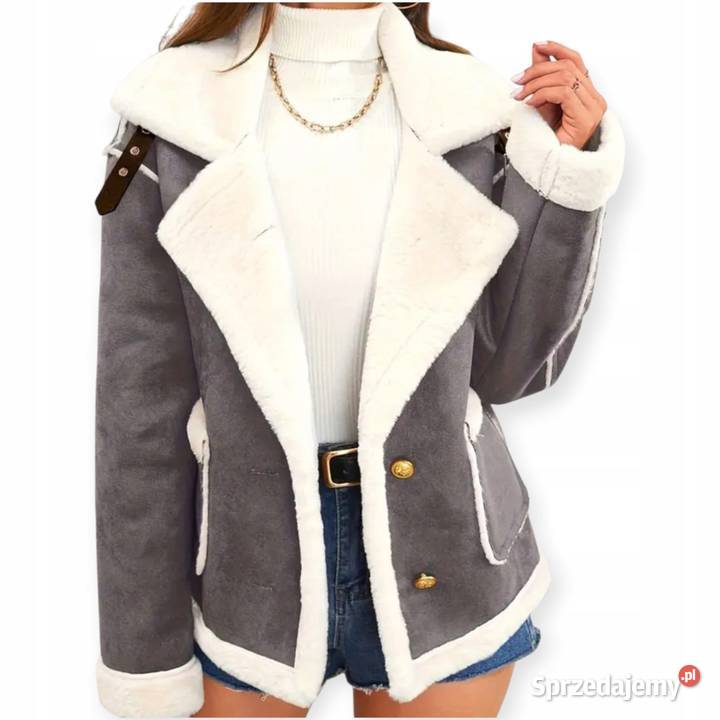 Kurtka zamszowa ocieplana rozmiar lbiust 114 łódzkie Pątnów sprzedam