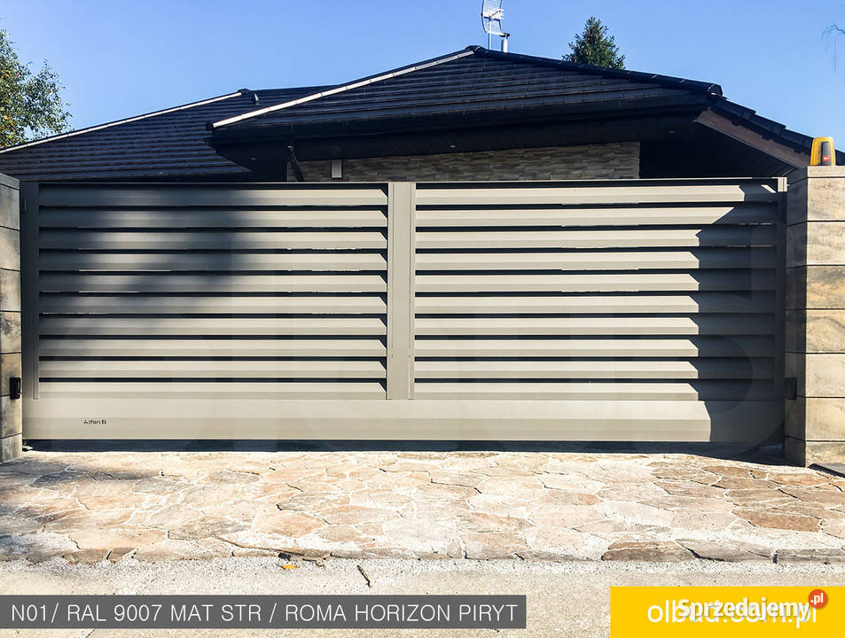 Nowoczesne ogrodzenie żaluzjowe aluminiowe N01 pomorskie