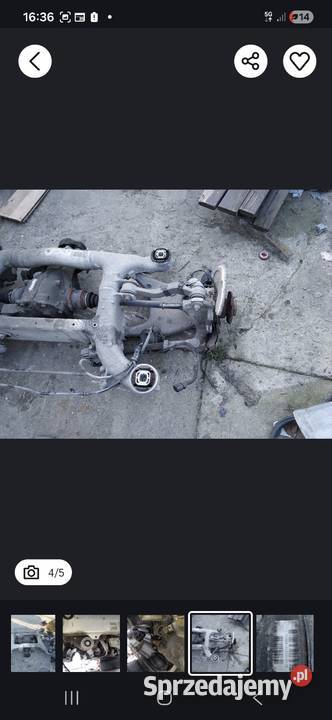 Zawieszenie tylnie z dyfrem bmw f10 25