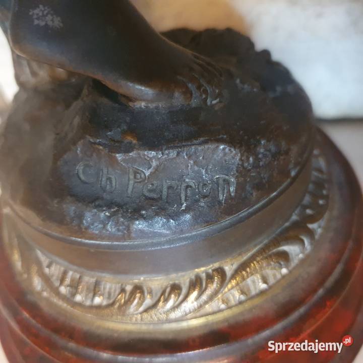Sprawnasygnowana duża lampa naftowa autorstwa Wrocław