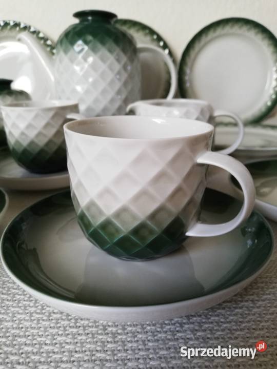 Porcelana Thomas biel i zieleń Gorlice