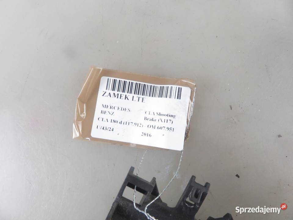 ZAMEK LEWY TYLNY MERCEDES CLA X117 A0997305500 Zamki, wkładki i kluczyki