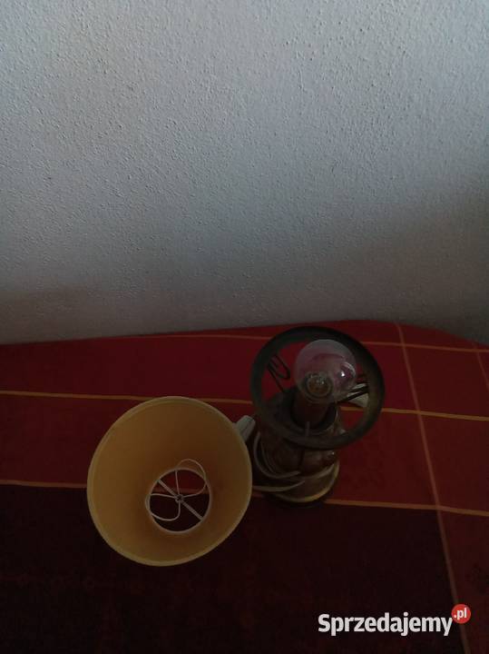 Lampa z abażurem emi policjane 1976 Warszawa