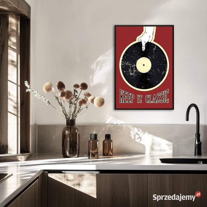 Plakat A4 Retro vibe Warszawa