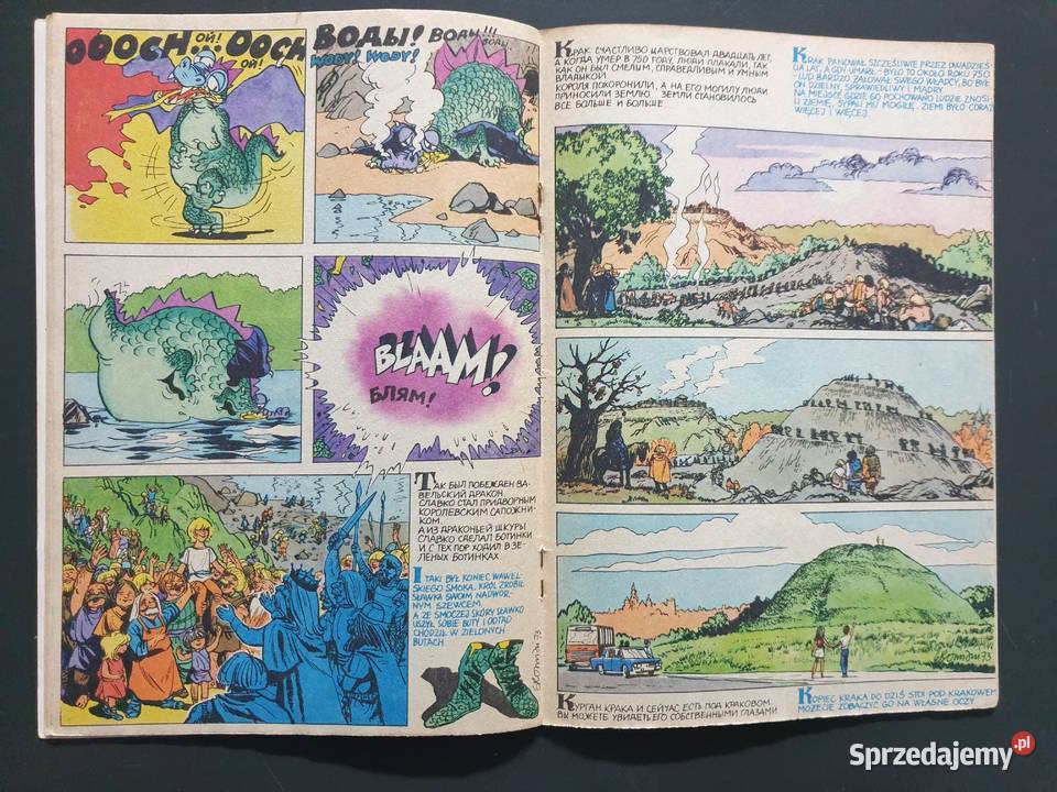 O Smoku Wawelskim i Królewnie Wandzie język Komiksy Gdynia