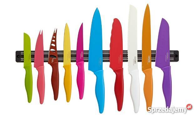 Cooks Professional 10 częściowy zestaw noży wielokolorowy Akcesoria kuchenne