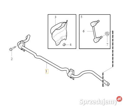 VOLVO XC90 tylny drazek stabilizatora OE 9465759 Bielany Wrocławskie sprzedam
