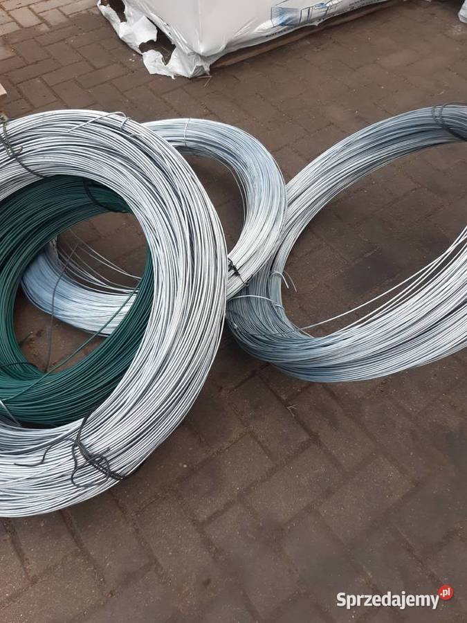 Drut ocynkowany do montażu siatki o średnicy Łęczna