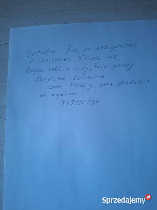 Sprzedam kotłownię Grzebsk