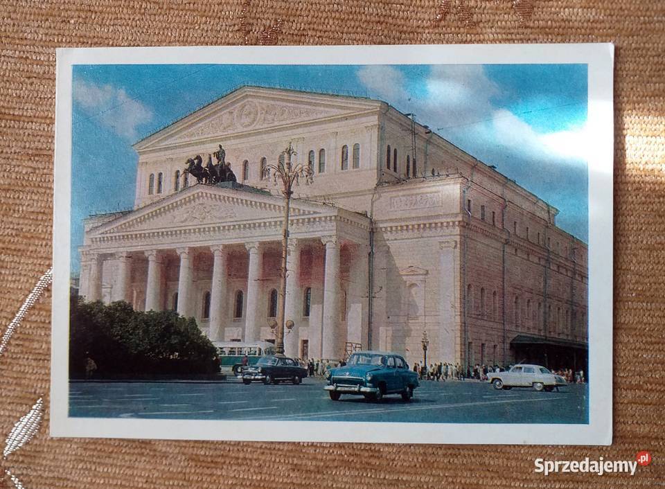 MOSKWA WIDOK NA TEATR BOLSZOJ W CENTRUM MIASTA Kolekcje Piszczac