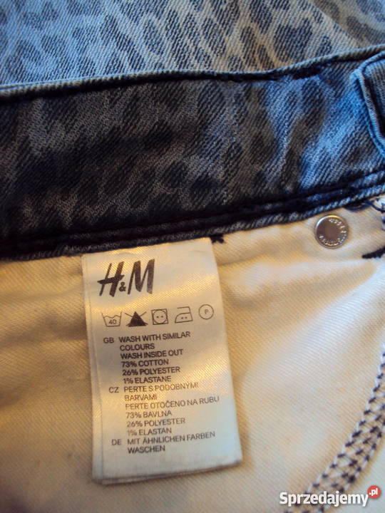 Spodnie jeans panterka hm